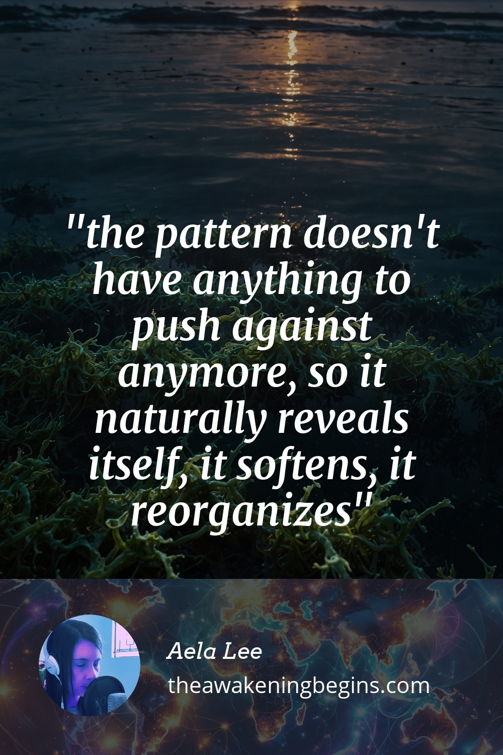 Pinterest Image the pattern doesn't have anything to push against anymore, so it naturally reveals itself, it softens, it reorganizes