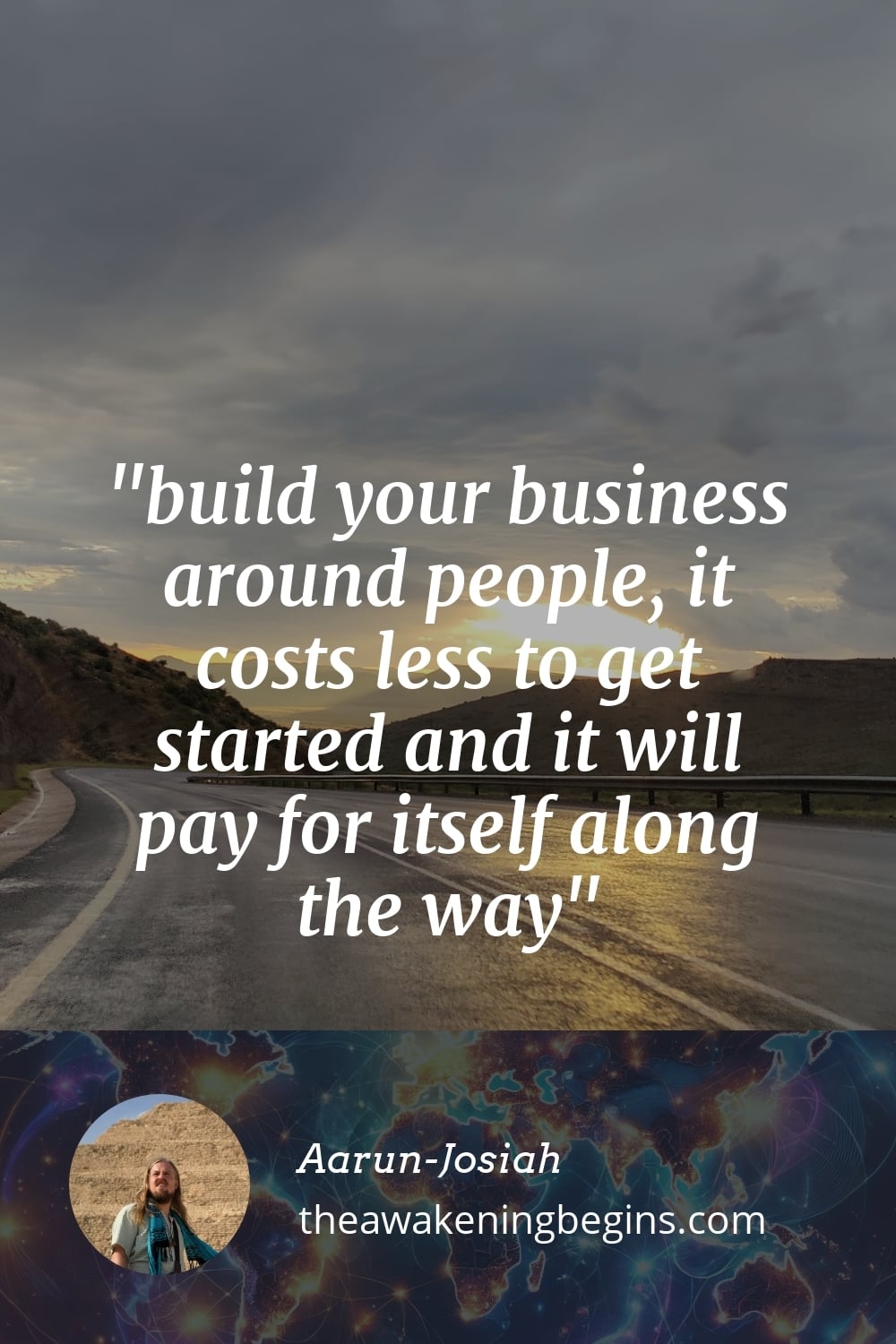 Pinterest Image build your business around people, it costs less to get started and it will pay for itself along the way