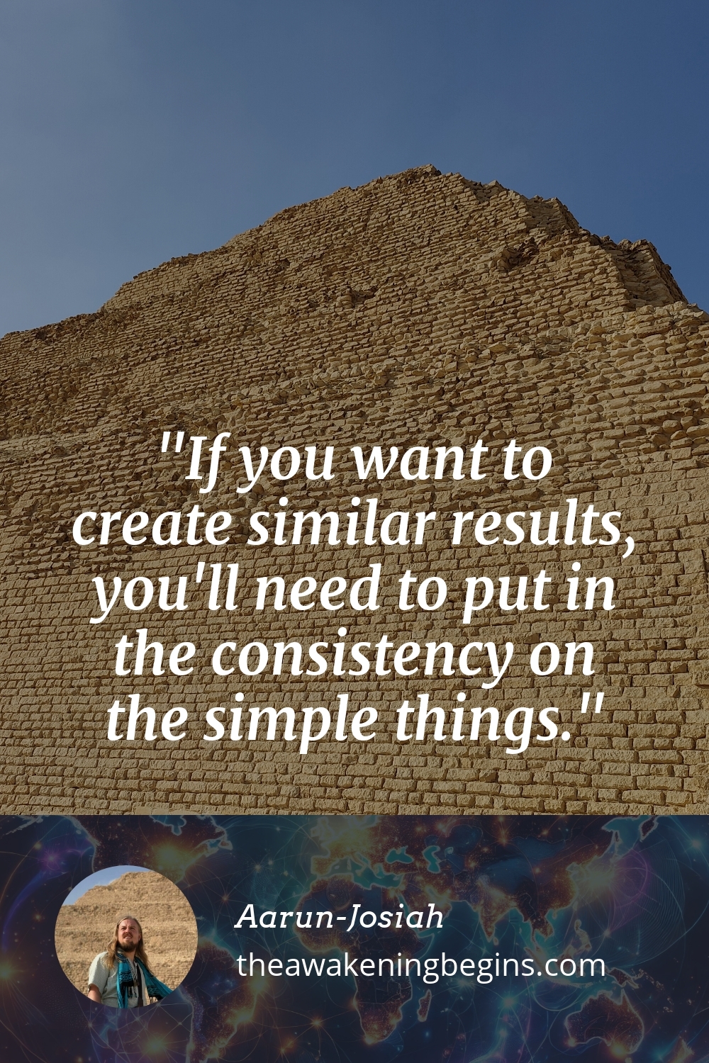 Pinterest Image If you want to create similar results, you'll need to put in the consistency on the simple things.