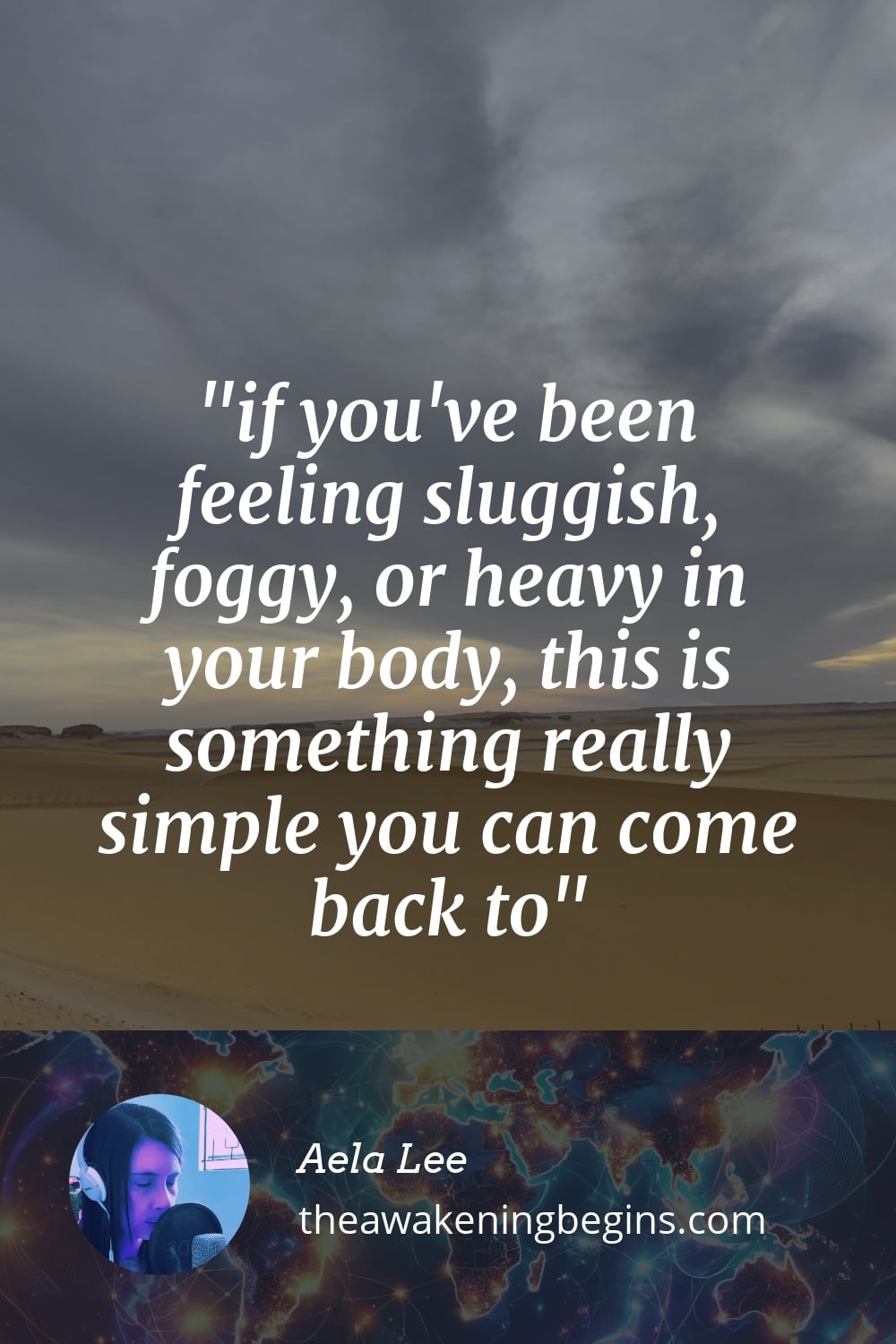 Pinterst Image if you've been feeling sluggish, foggy, or heavy in your body, this is something really simple you can come back to
