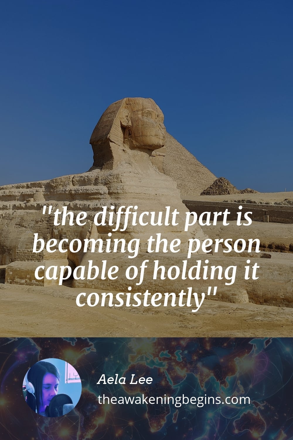 Pinterst Image the difficult part is becoming the person capable of holding it consistently