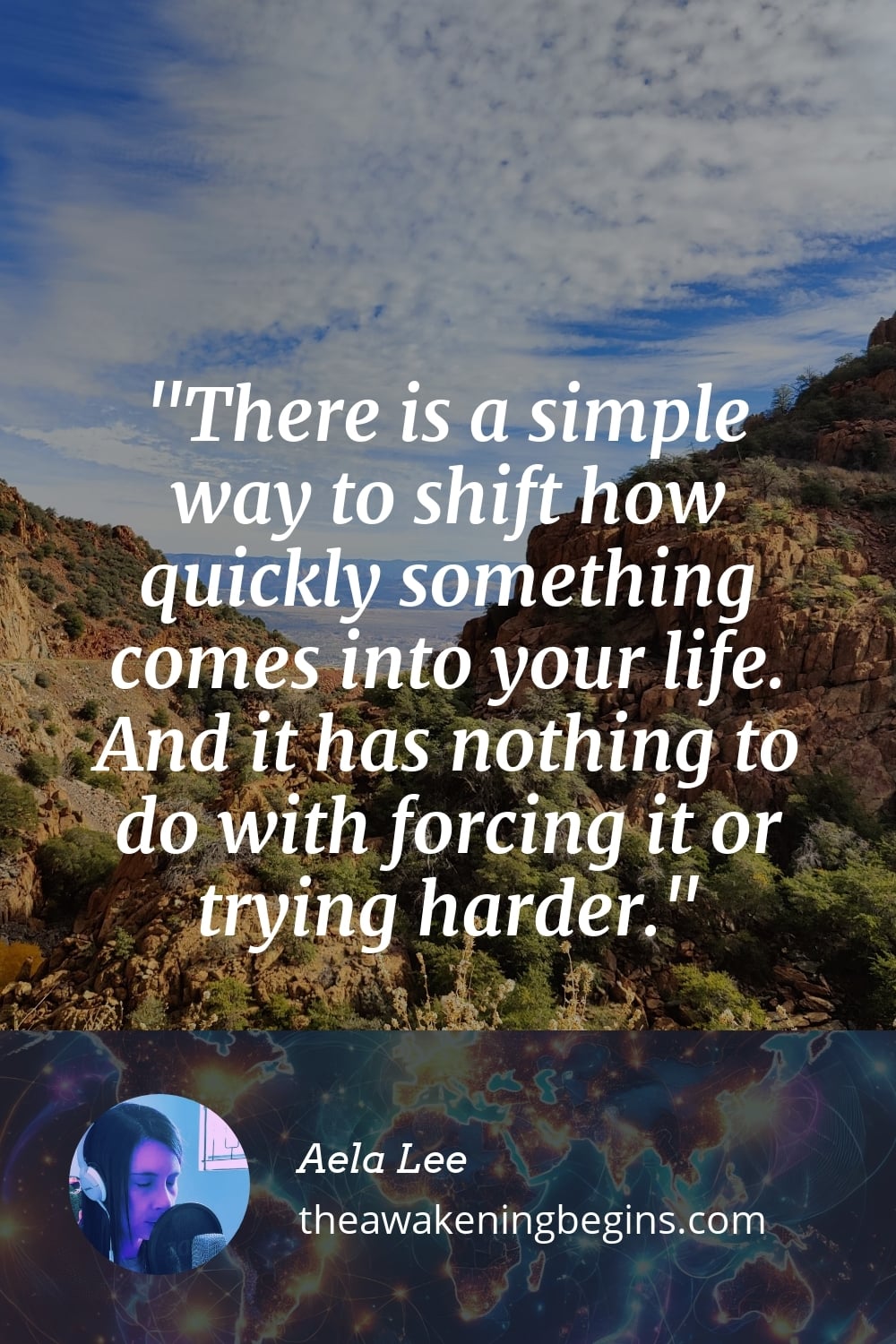 There is a simple way to shift how quickly something comes into your life. And it has nothing to do with forcing it or trying harder.
