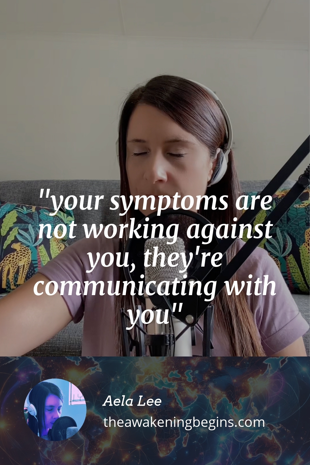 Pinterst Image your symptoms are not working against you, they're communicating with you