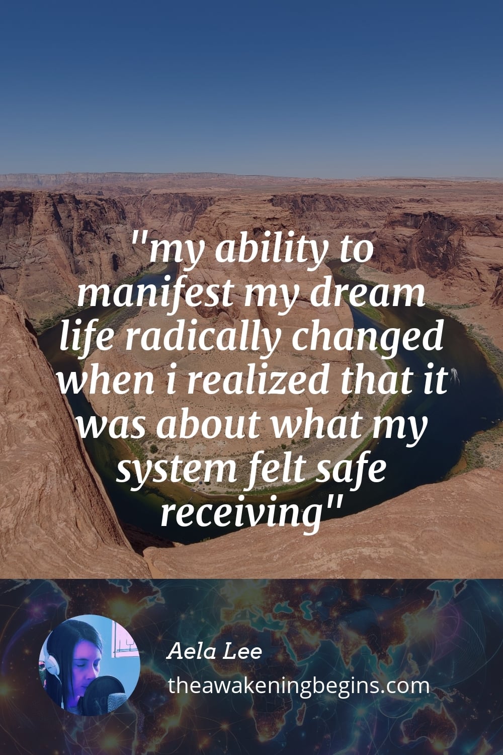 Pinterst Image my ability to manifest my dream life radically changed when i realized that it was about what my system felt safe receiving
