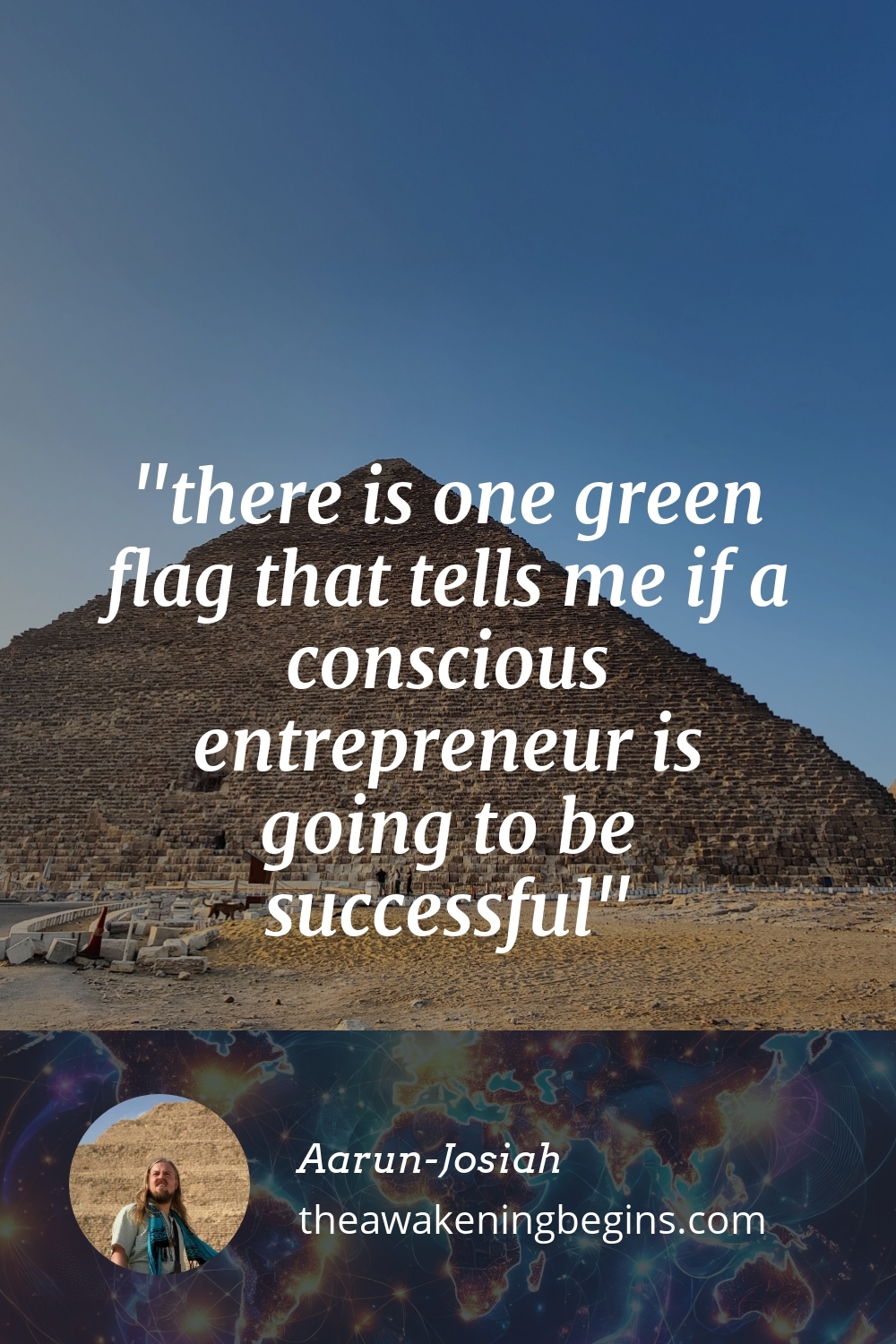 Pinterest Image there is one green flag that tells me if a conscious entrepreneur is going to be successful