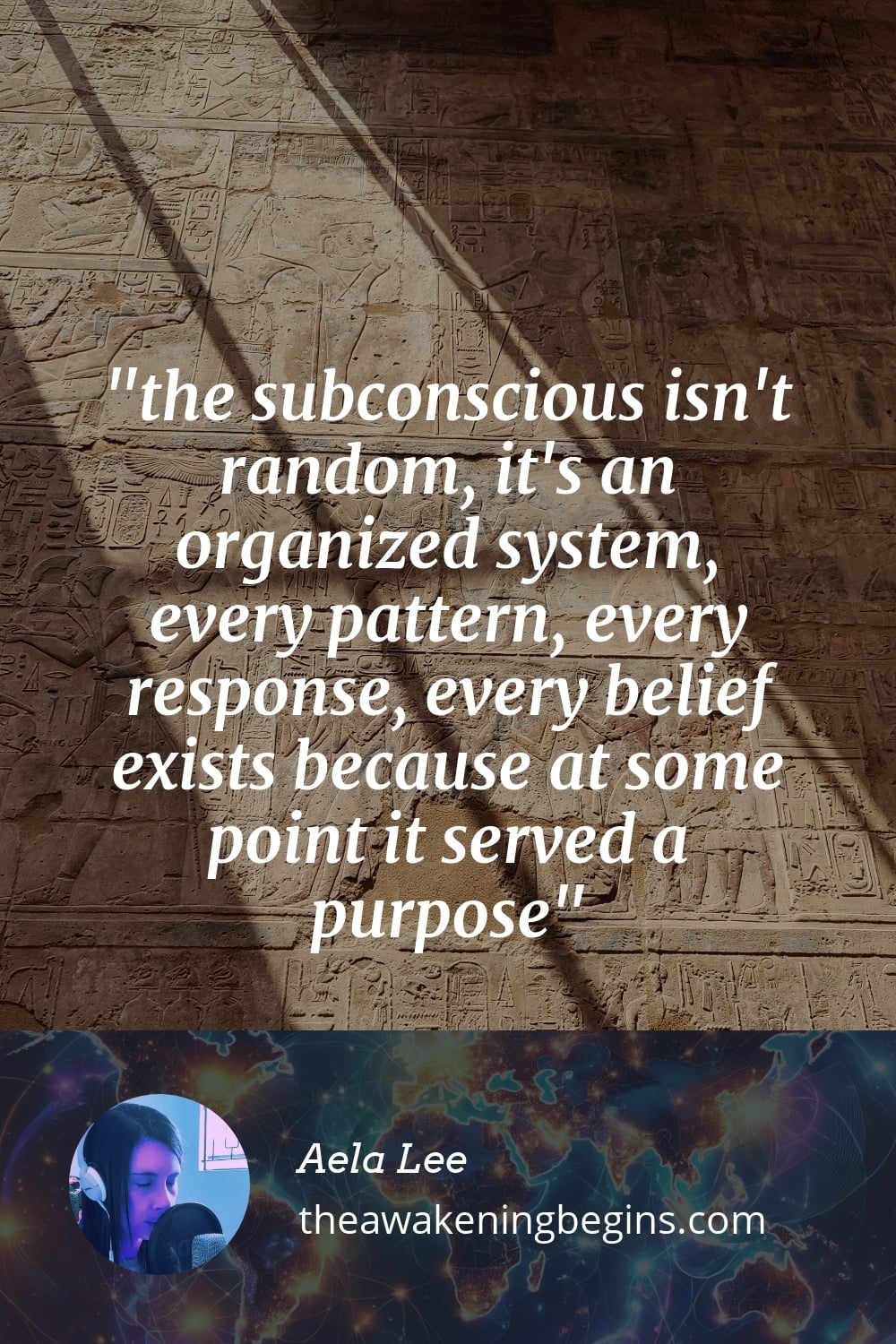 Pinterst Image the subconscious isn't random, it's an organized system, every pattern, every response, every belief exists because at some point it served a purpose