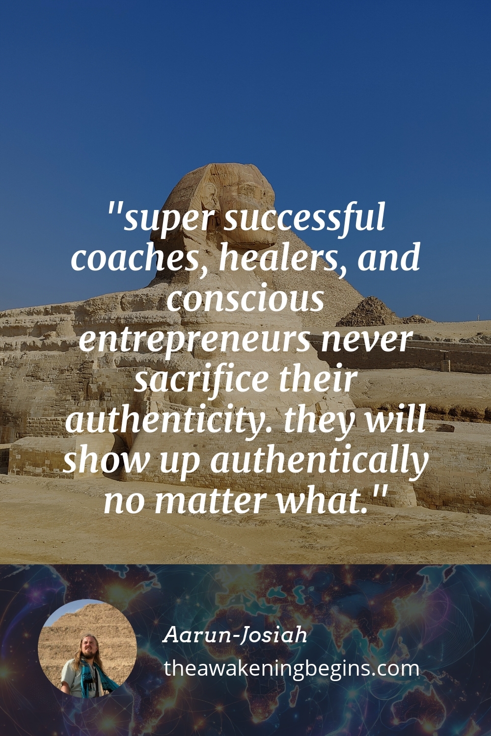 Pinterst Image super successful coaches, healers, and conscious entrepreneurs never sacrifice their authenticity. they will show up authentically no matter what.