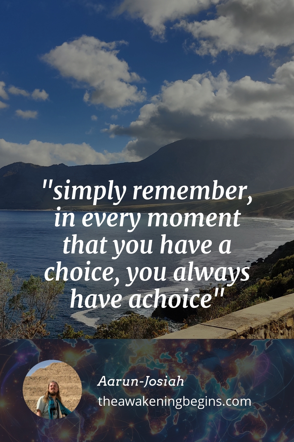 Pinterst Image simply remember, in every moment that you have a choice, you always have achoice