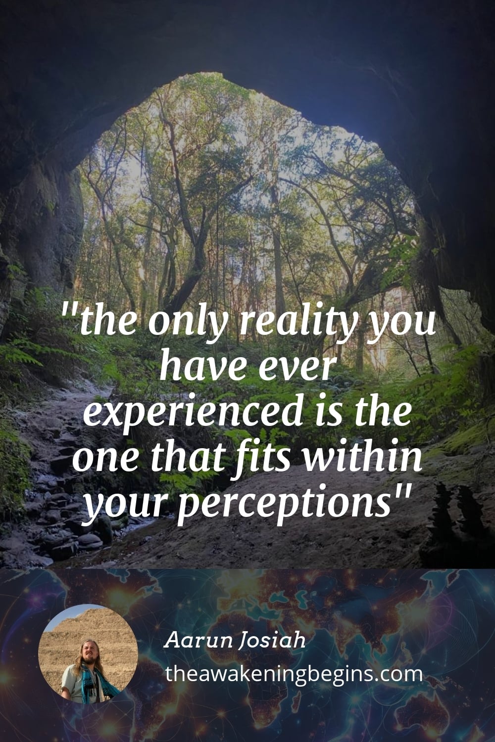 Pinterst Image the only reality you have ever experienced is the one that fits within your perceptions