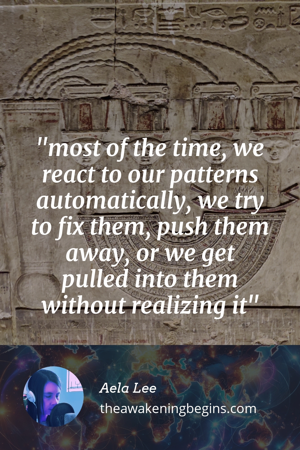 Pinterst Image most of the time, we react to our patterns automatically, we try to fix them, push them away, or we get pulled into them without realizing it