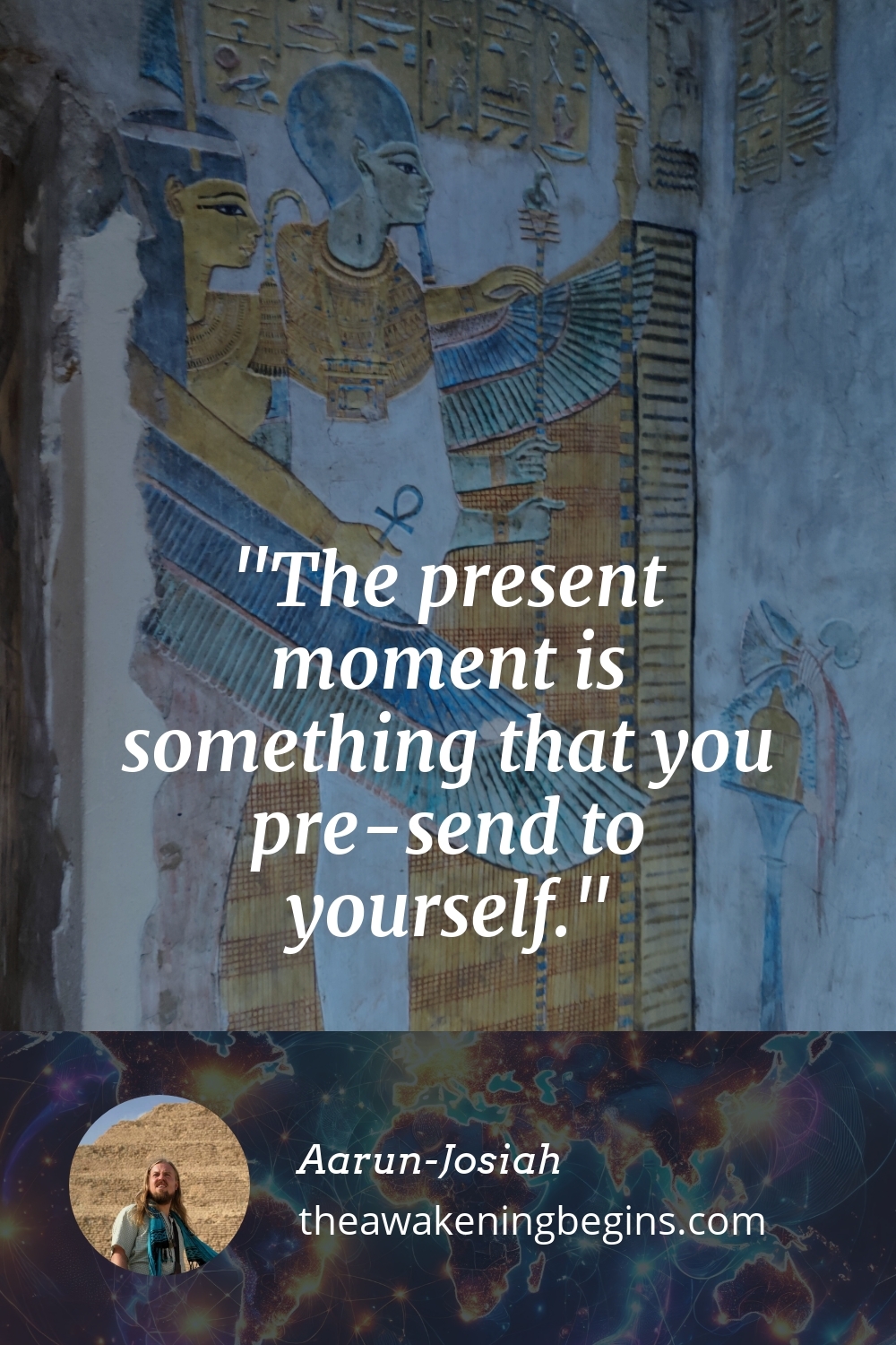 Pinterst Image The present moment is something that you pre-send to yourself.