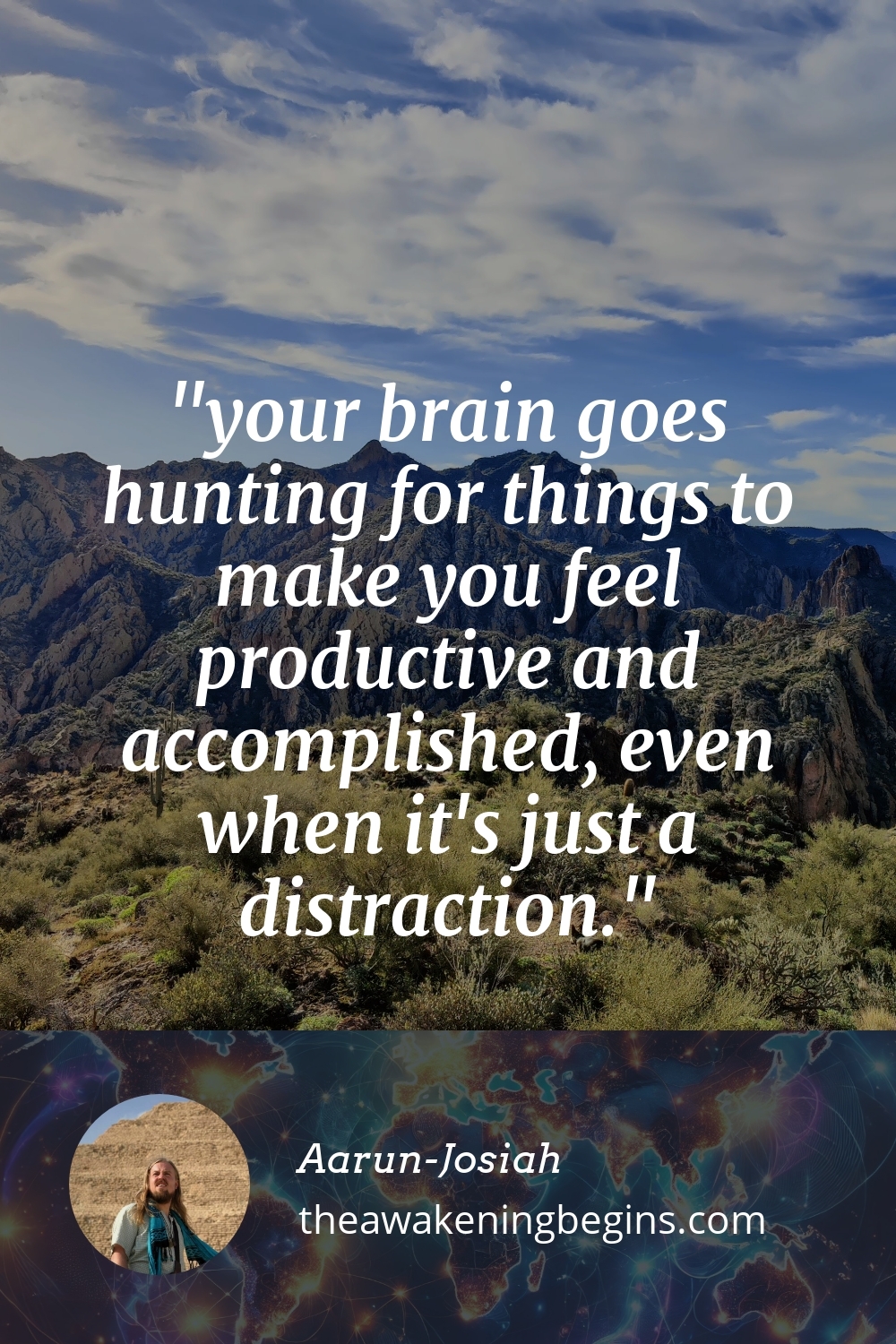 Pinterest Image your brain goes hunting for things to make you feel productive and accomplished, even when it's just a distraction.