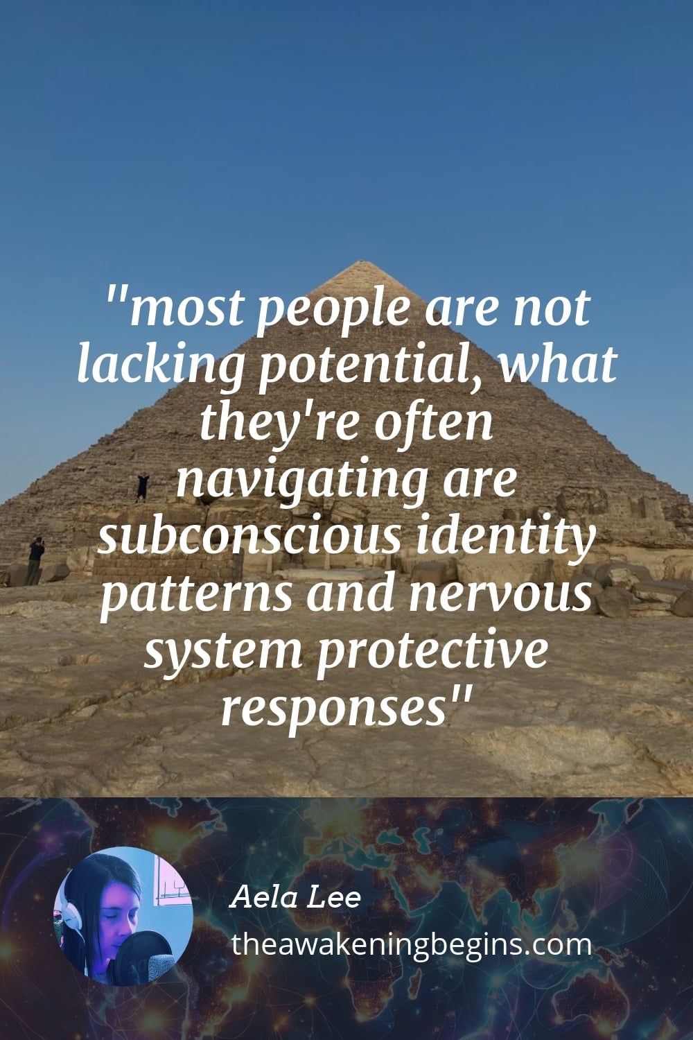 Pinterst Image most people are not lacking potential, what they're often navigating are subconscious identity patterns and nervous system protective responses