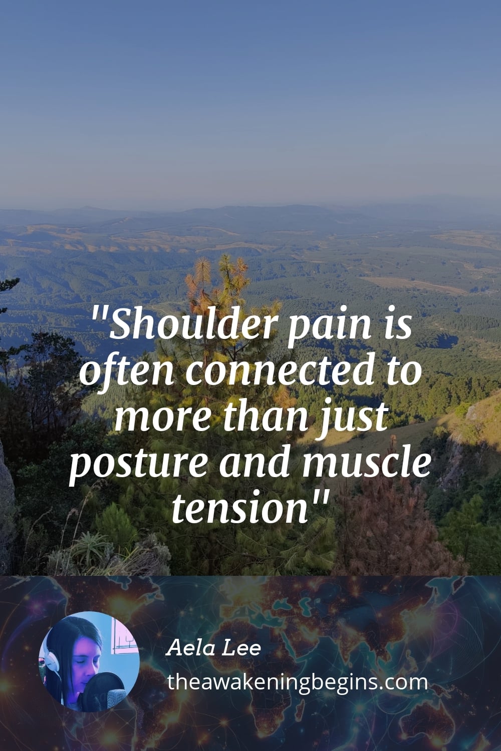 Pinterst Image Shoulder pain is often connected to more than just posture and muscle tension
