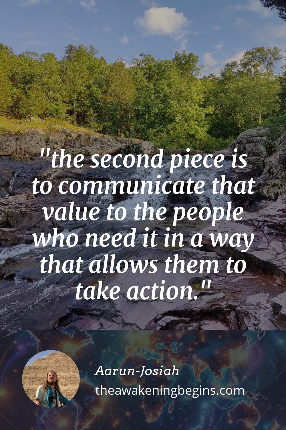 Pinterest Image the second piece is to communicate that value to the people who need it in a way that allows them to take action.