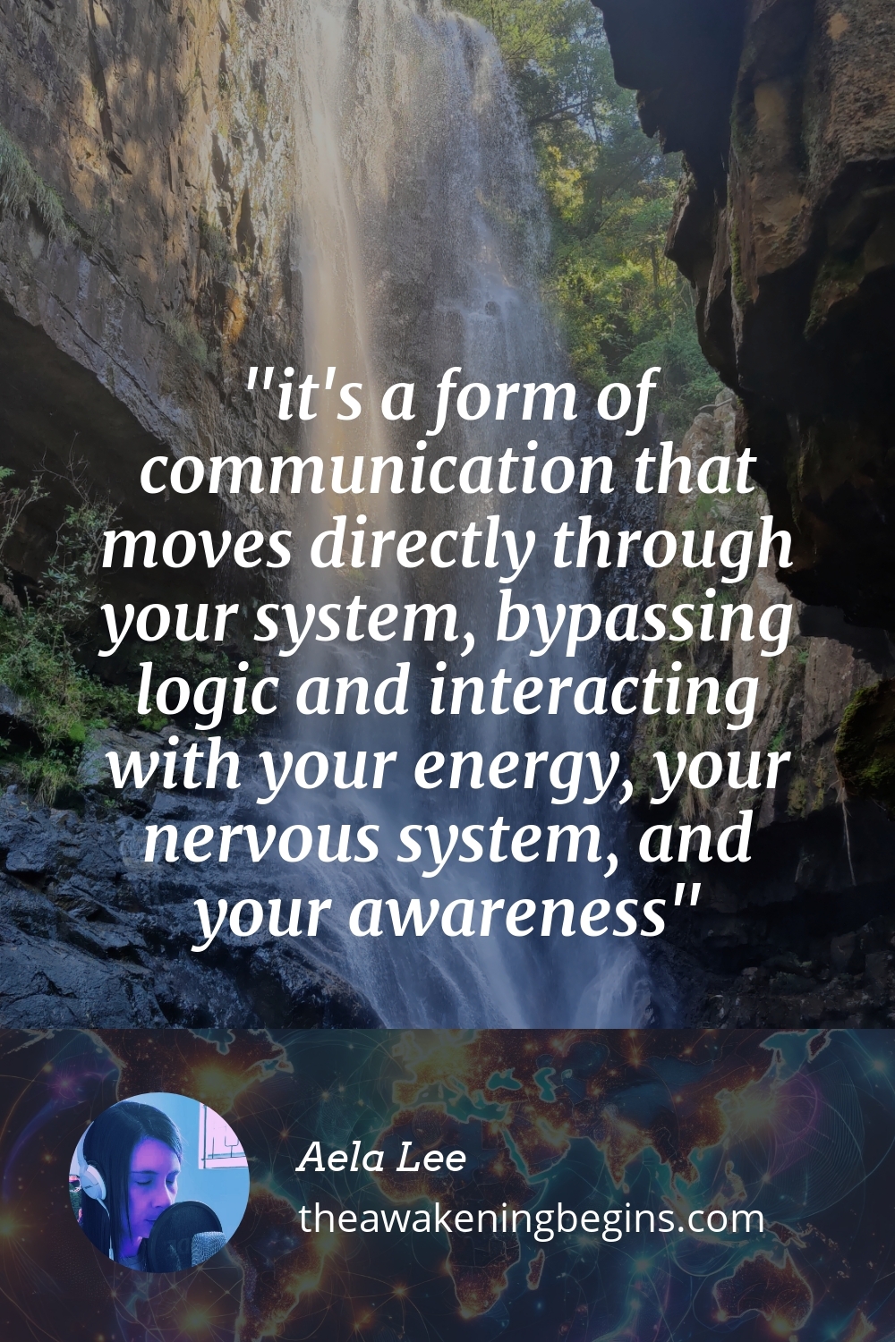 Pinterest Image it's a form of communication that moves directly through your system, bypassing logic and interacting with your energy, your nervous system, and your awareness