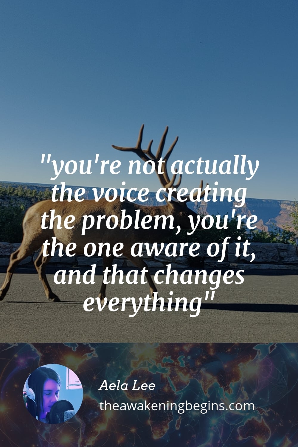 Pinterest Image you're not actually the voice creating the problem, you're the one aware of it, and that changes everything