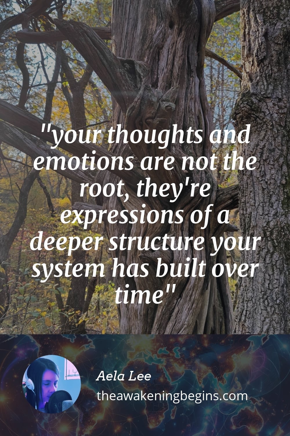 Pinterest Image your thoughts and emotions are not the root they are expressions of a deeper structure your system has built over time