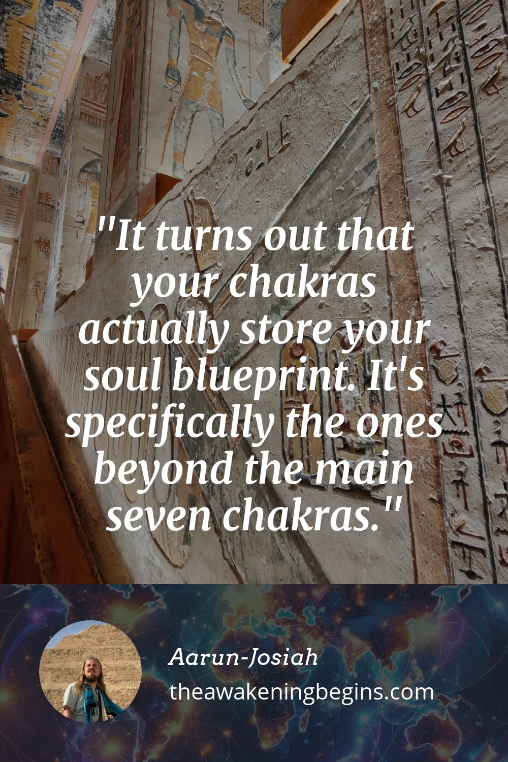 Pinterest Image It turns out that your chakras actually store your soul blueprint. It's specifically the ones beyond the main seven chakras.