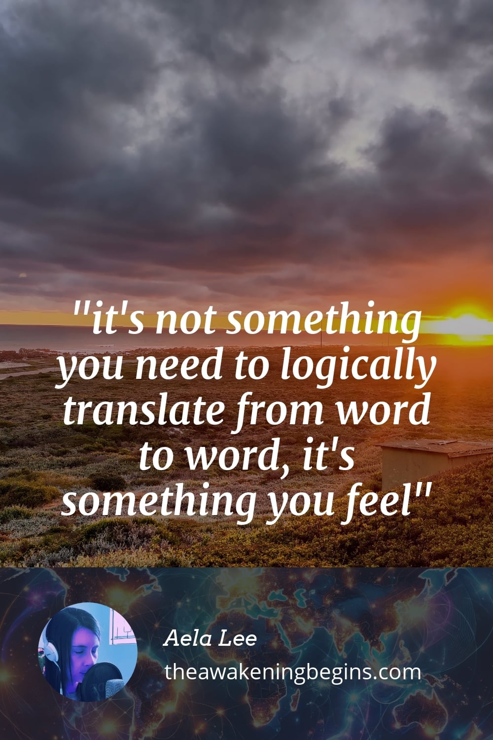 Pinterest Image it's not something you need to logically translate from word to word, it's something you feel