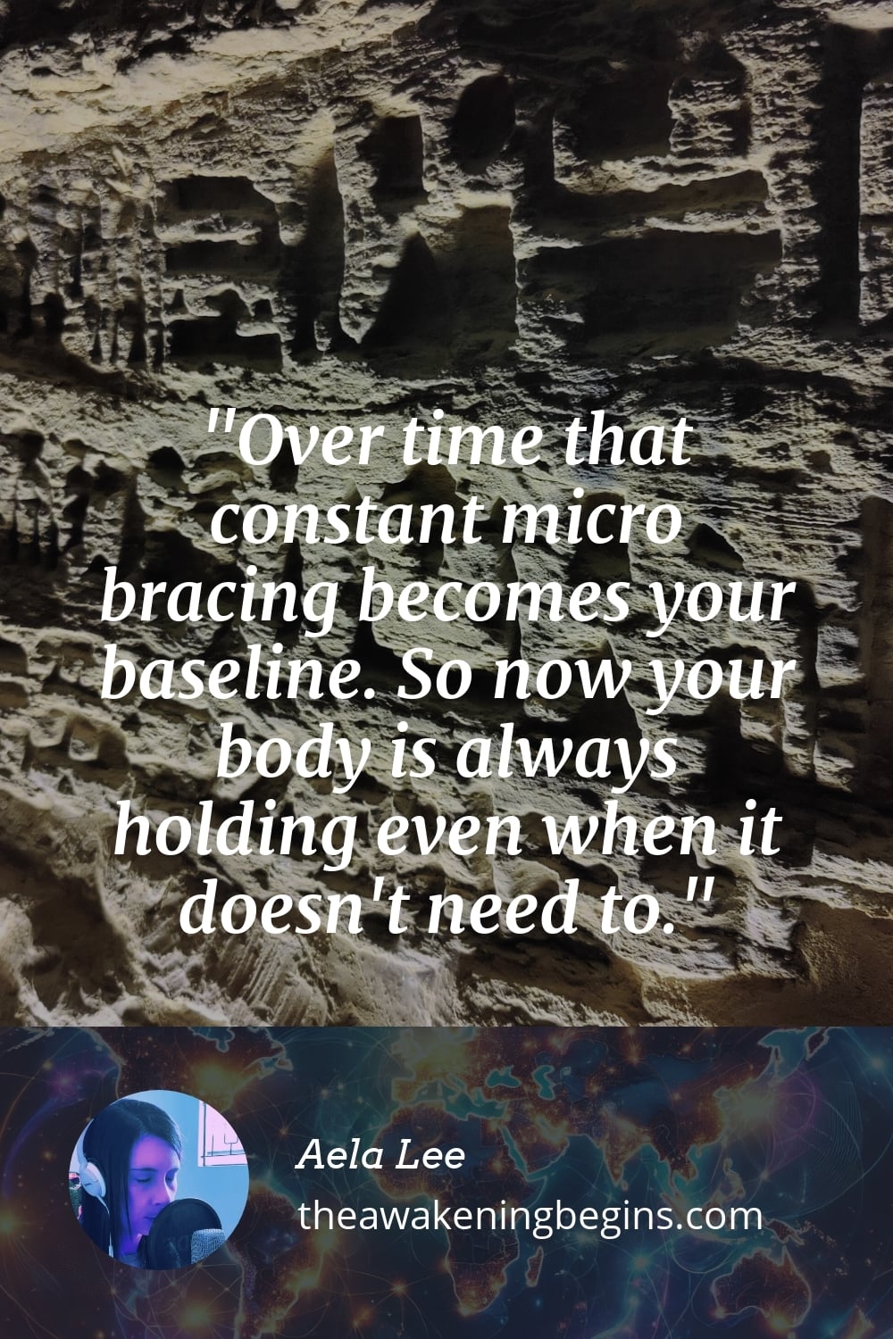 Pinterest Image Over time that constant micro bracing becomes your baseline. So now your body is always holding even when it doesn't need to.
