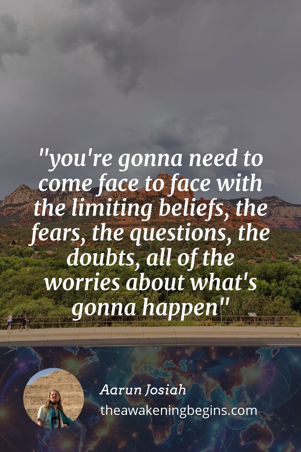 Pinterest Image you're gonna need to come face to face with the limiting beliefs, the fears, the questions, the doubts, all of the worries about what's gonna happen