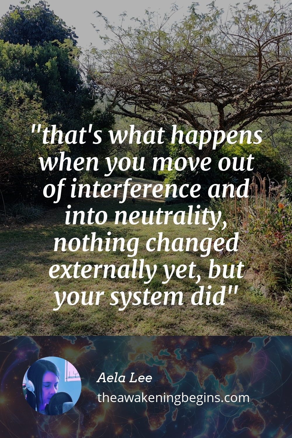 Pinterest Image that's what happens when you move out of interference and into neutrality, nothing changed externally yet, but your system did
