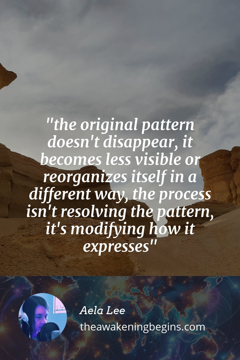 Pinterest Image the original pattern doesn't disappear, it becomes less visible or reorganizes itself in a different way, the process isn't resolving the pattern, it's modifying how it expresses