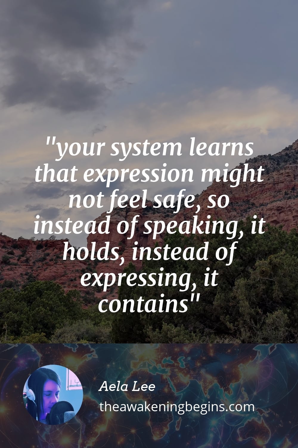 Pinterest Image your system learns that expression might not feel safe, so instead of speaking, it holds, instead of expressing, it contains