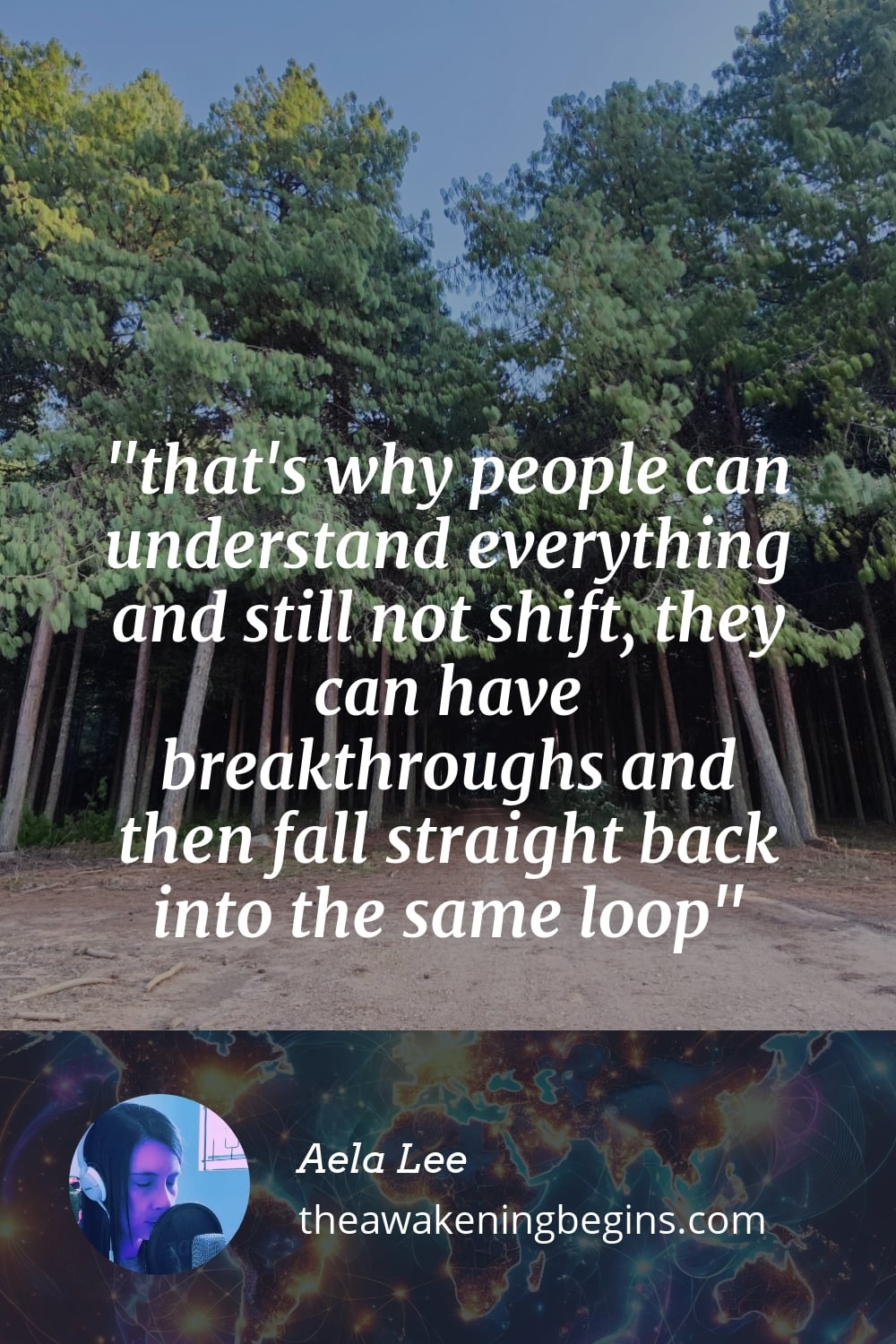 Pinterest Image that's why people can understand everything and still not shift, they can have breakthroughs and then fall straight back into the same loop