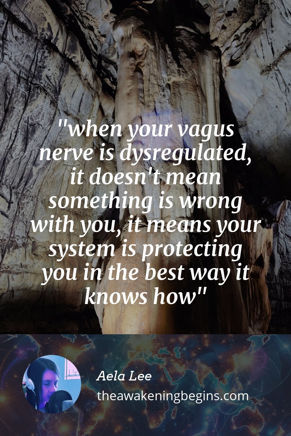when your vagus nerve is dysregulated, it doesn't mean something is wrong with you, it means your system is protecting you in the best way it knows how