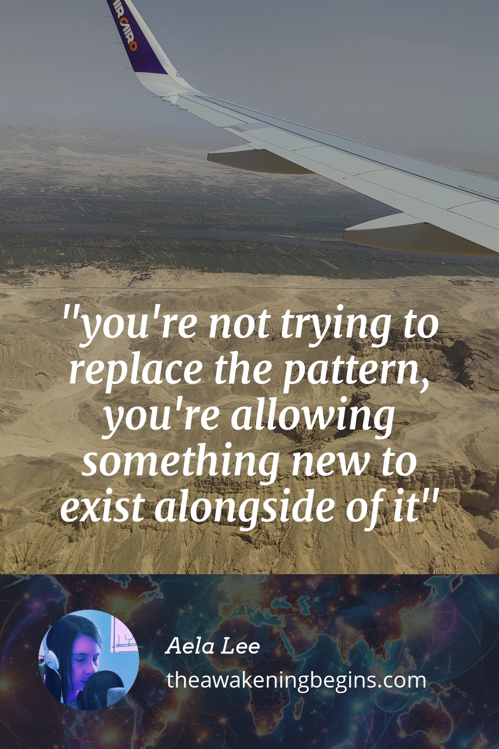 Pinterest Image you're not trying to replace the pattern, you're allowing something new to exist alongside of it