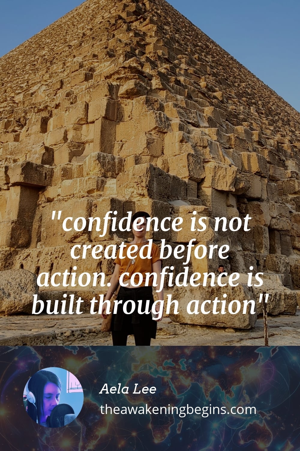 Pinterest Image confidence is not created before action. confidence is built through action