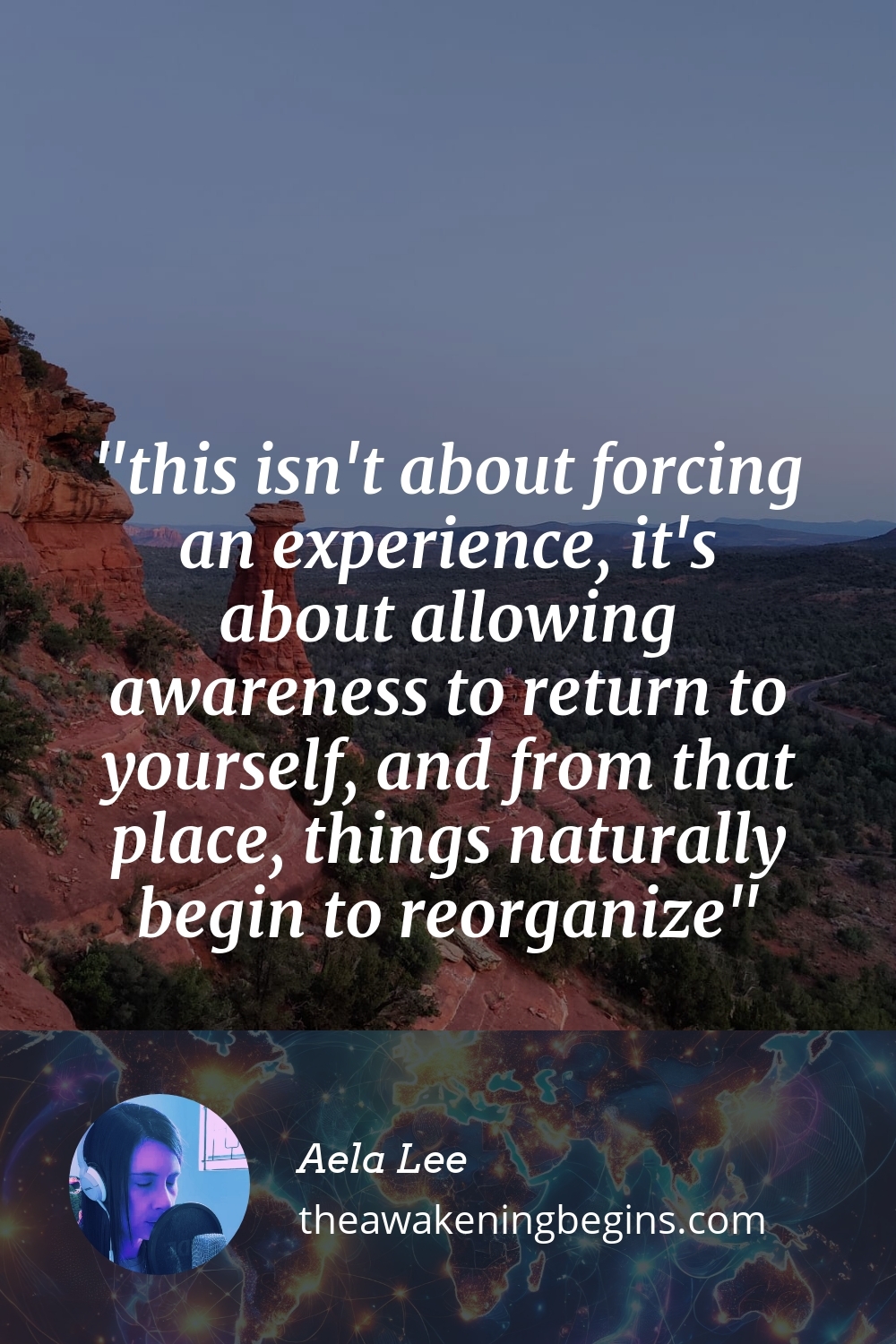 Pinterest Image this isn't about forcing an experience, it's about allowing awareness to return to yourself, and from that place, things naturally begin to reorganize