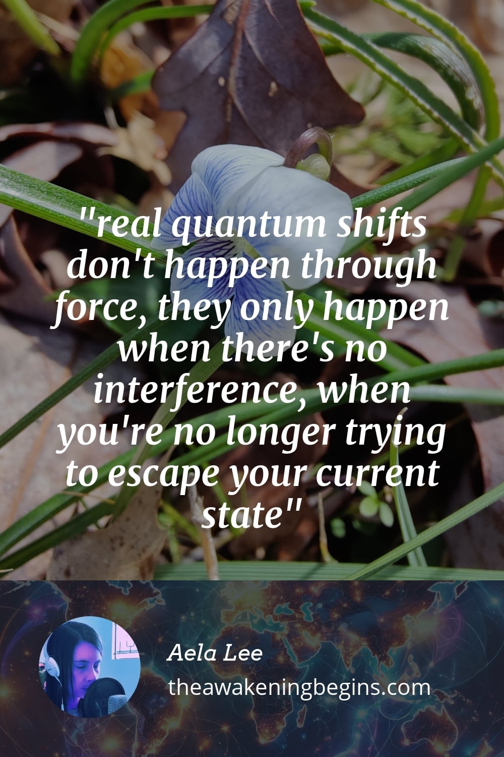 Pinterest Image real quantum shifts don't happen through force, they only happen when there's no interference, when you're no longer trying to escape your current state