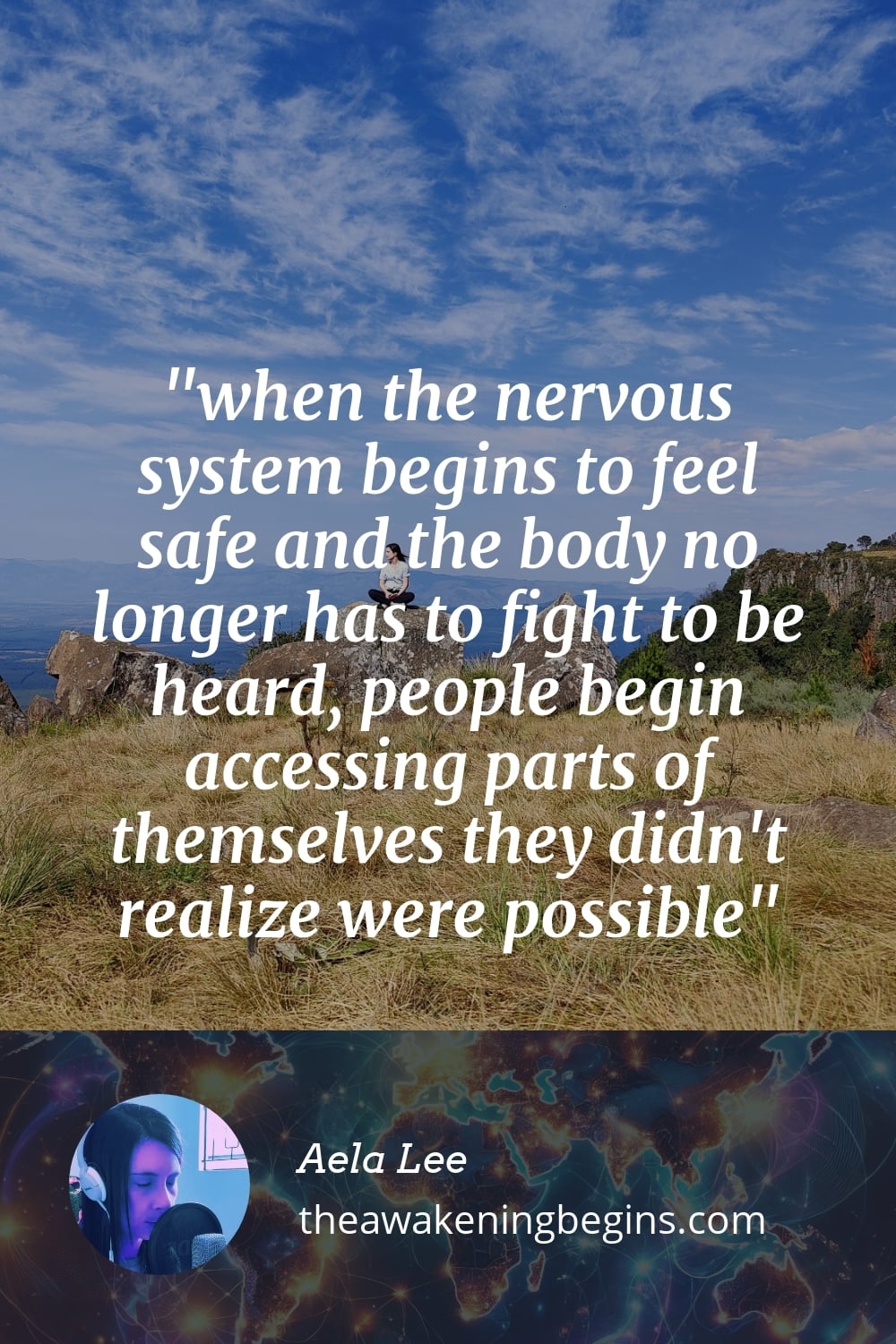 Pinterest Image when the nervous system begins to feel safe and the body no longer has to fight to be heard, people begin accessing parts of themselves they didn't realize were possible