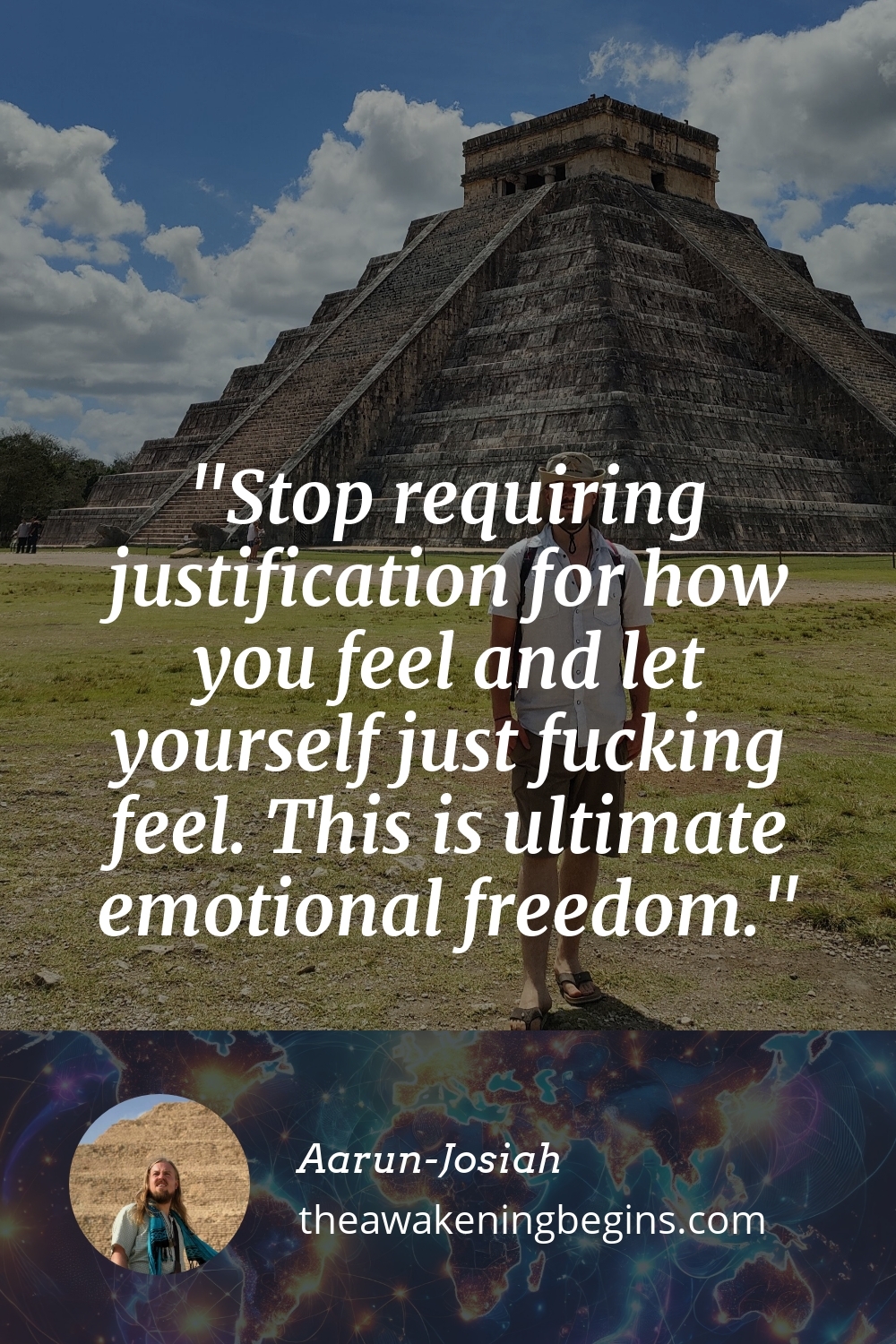 Pinterest Image Stop requiring justification for how you feel and let yourself just fucking feel. This is ultimate emotional freedom.