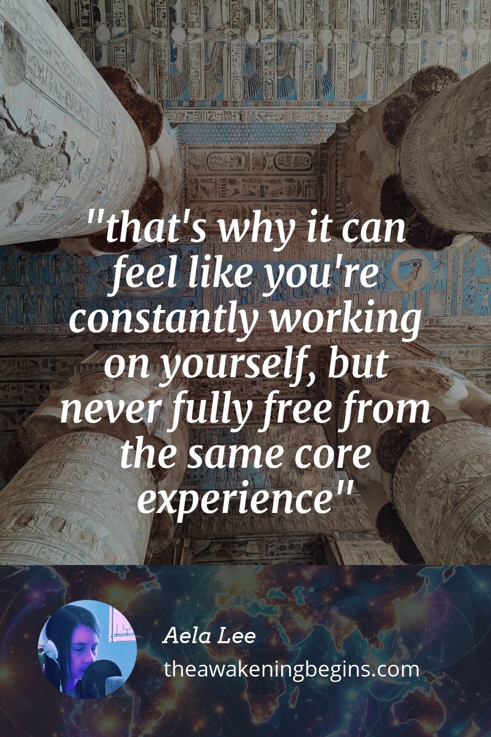 Pinterest Image that's why it can feel like you're constantly working on yourself, but never fully free from the same core experience
