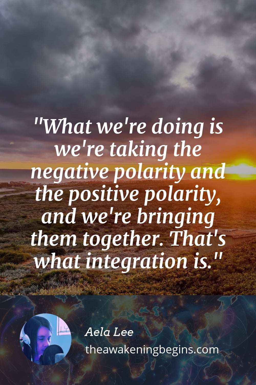 Pinterest Image What we're doing is we're taking the negative polarity and the positive polarity, and we're bringing them together. That's what integration is.