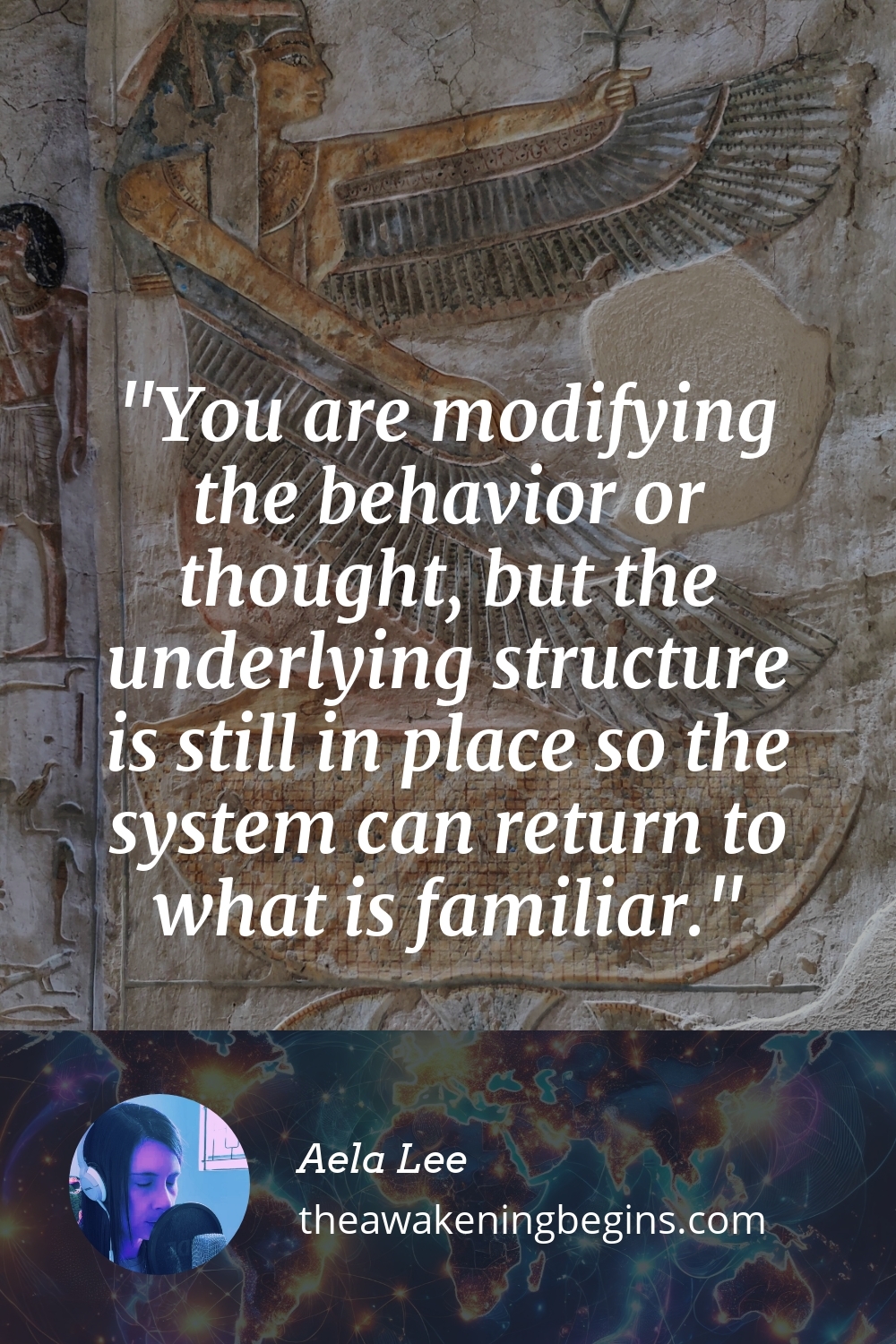 Pinterest Image You are modifying the behavior or thought, but the underlying structure is still in place so the system can return to what is familiar.