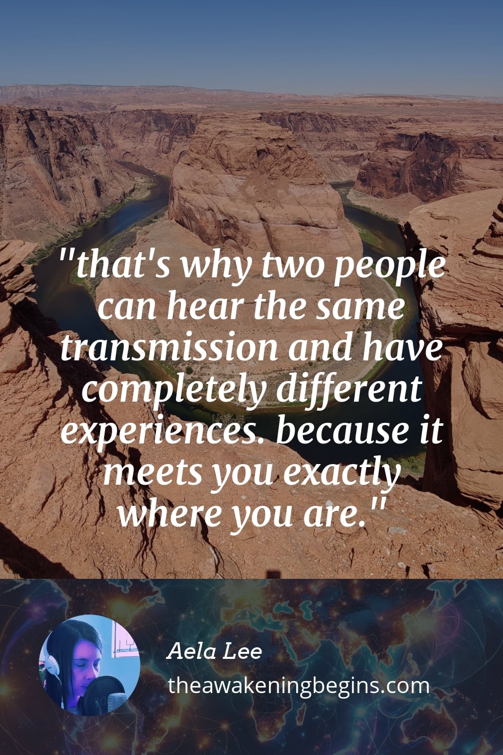Pinterest Image that's why two people can hear the same transmission and have completely different experiences. because it meets you exactly where you are.