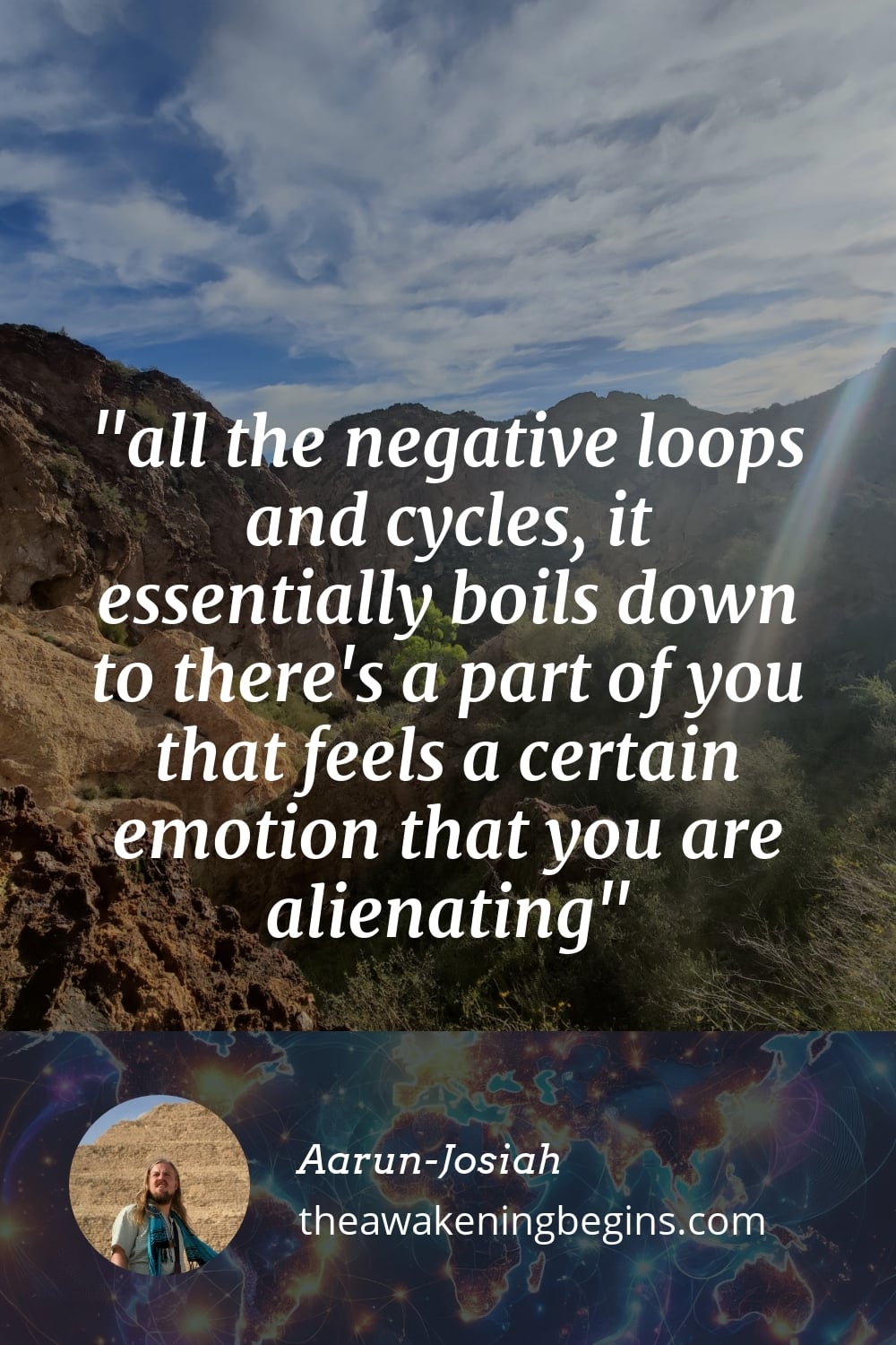 Pinterest Image all the negative loops and cycles, it essentially boils down to there's a part of you that feels a certain emotion that you are alienating