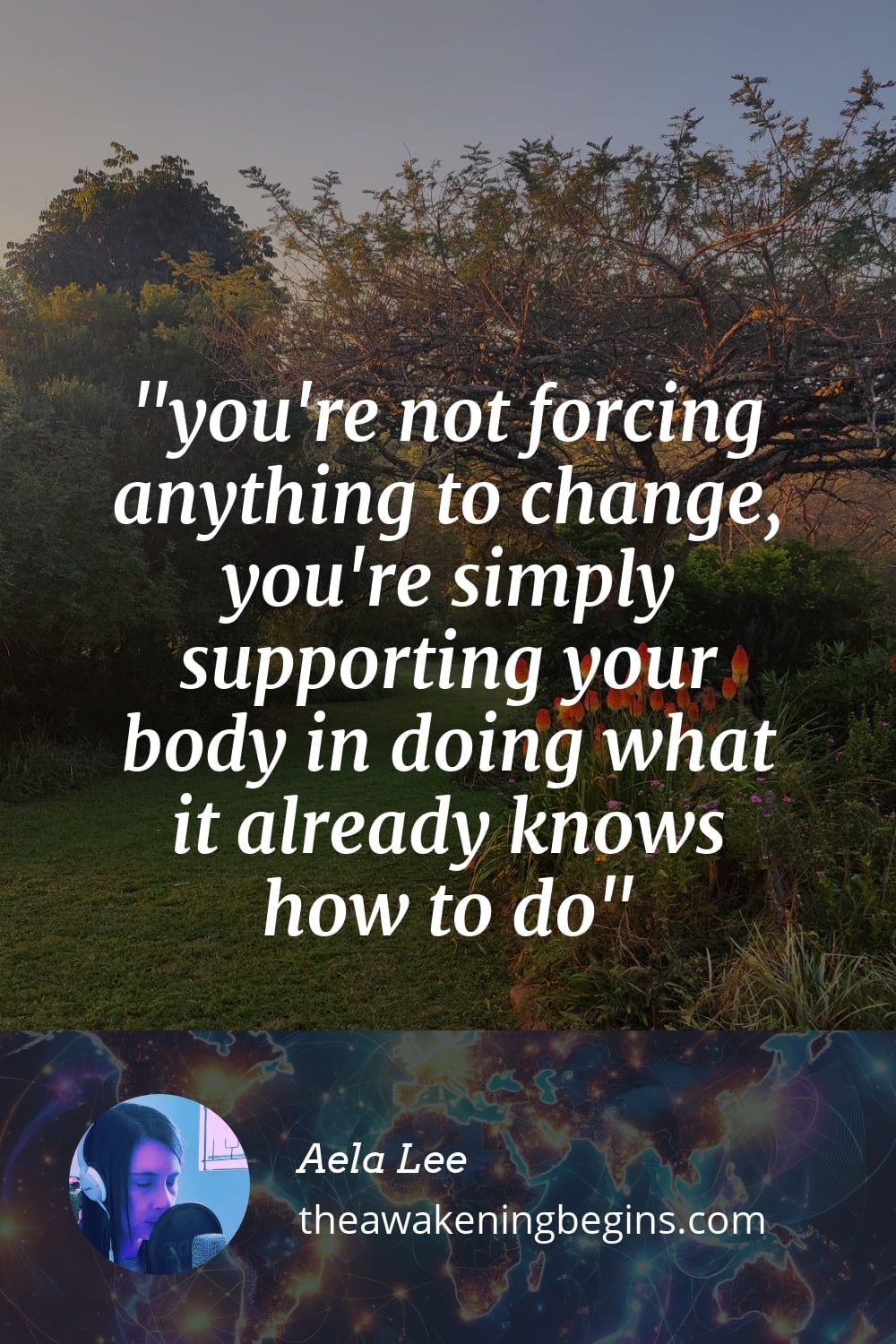 Pinterest Image you're not forcing anything to change, you're simply supporting your body in doing what it already knows how to do