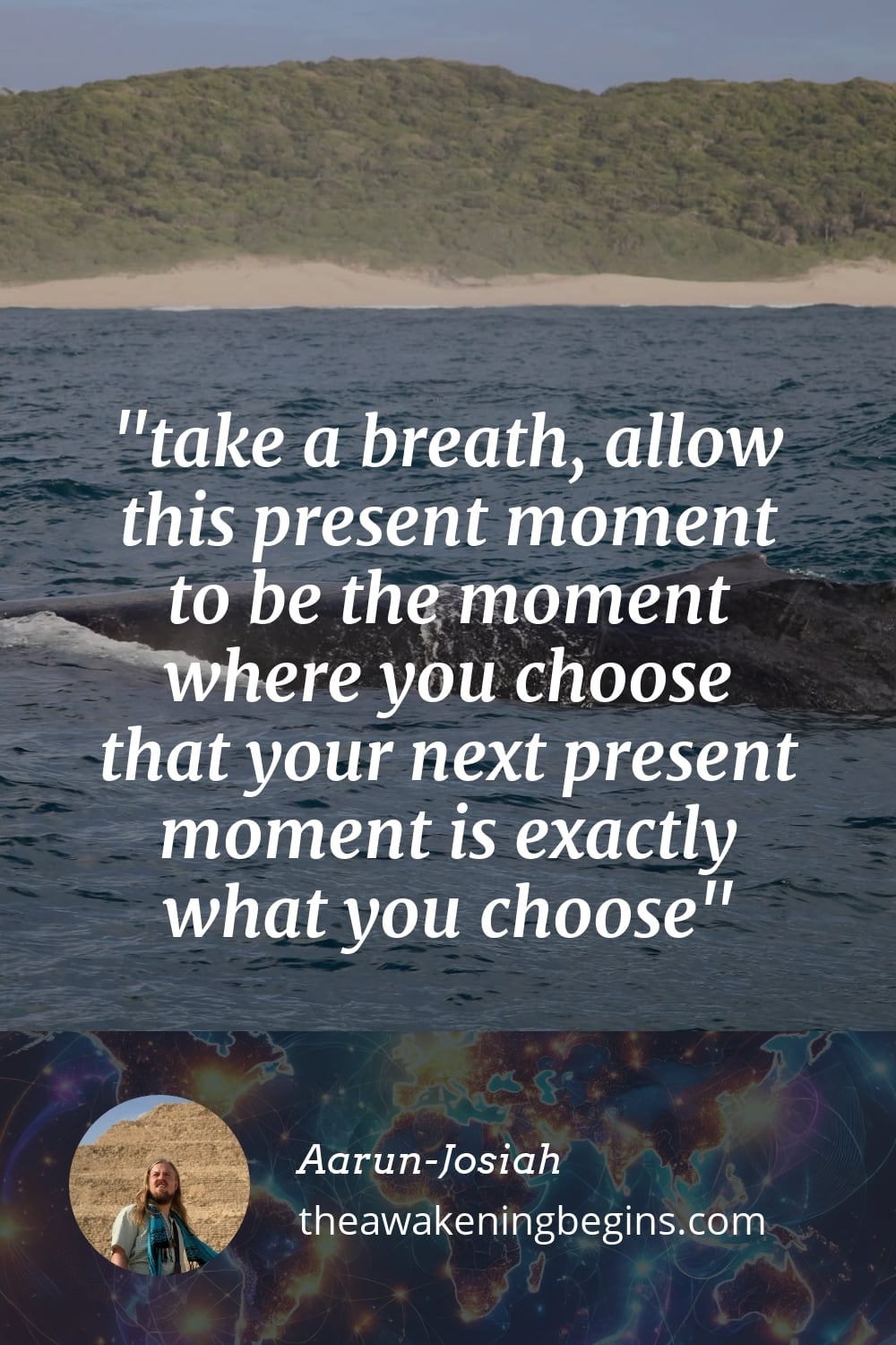 Pinterest Image take a breath, allow this present moment to be the moment where you choose that your next present moment is exactly what you choose
