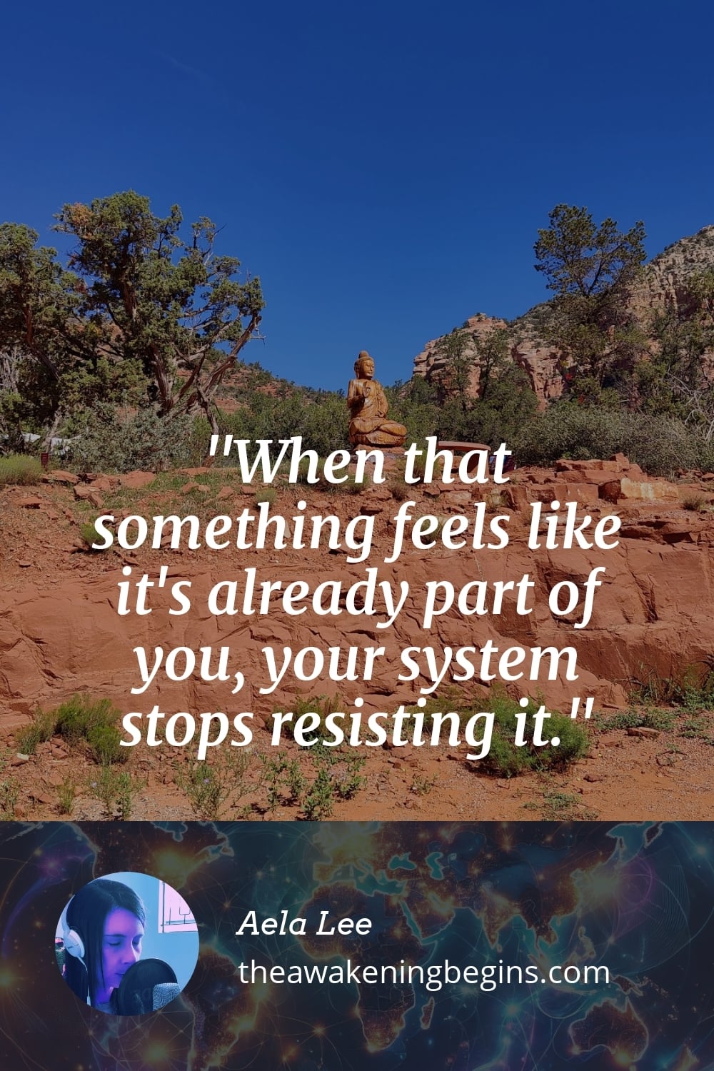 When that something feels like it's already part of you, your system stops resisting it.