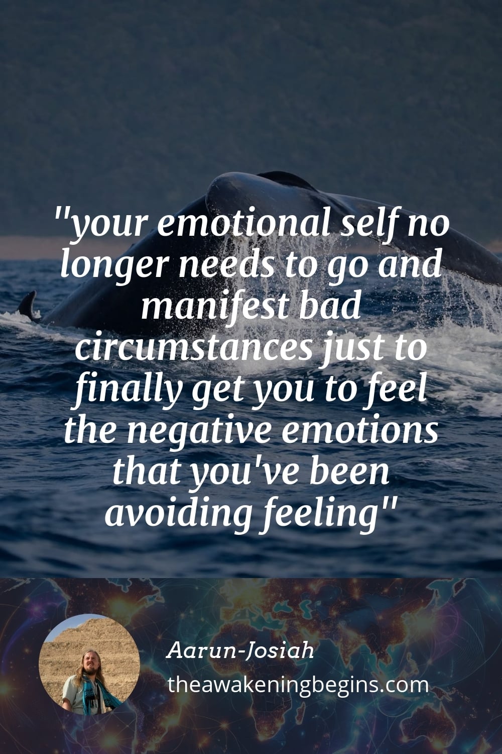 Pinterest Image your emotional self no longer needs to go and manifest bad circumstances just to finally get you to feel the negative emotions that you've been avoiding feeling