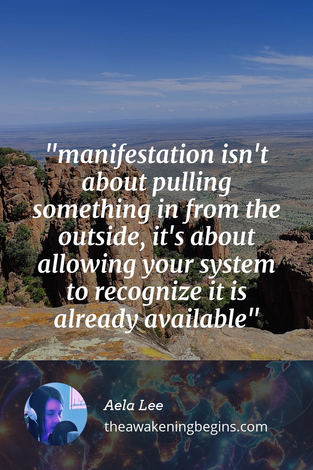 Pinterest Image manifestation isn't about pulling something in from the outside, it's about allowing your system to recognize it is already available