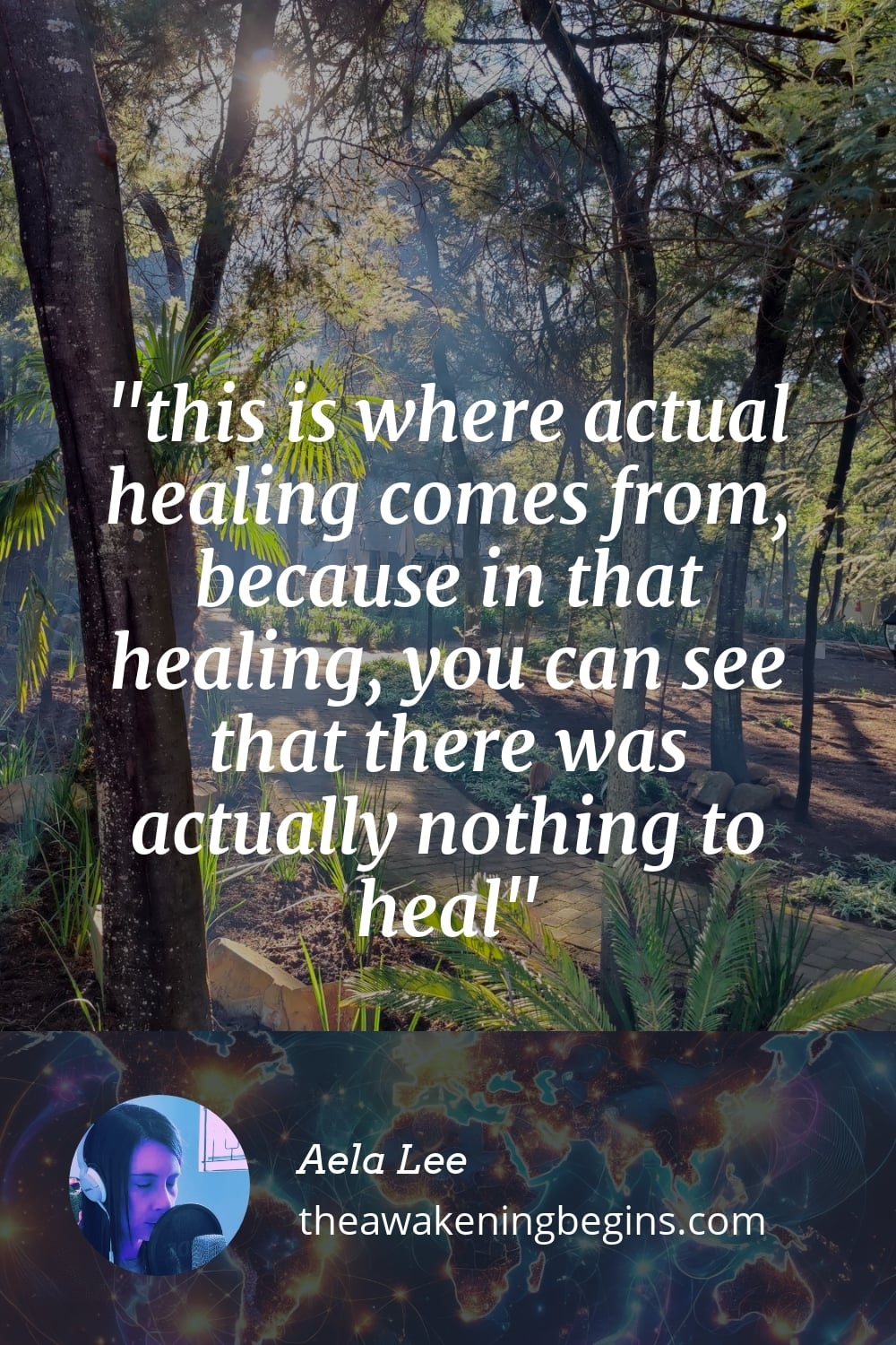 Pinterest Image this is where actual healing comes from, because in that healing, you can see that there was actually nothing to heal