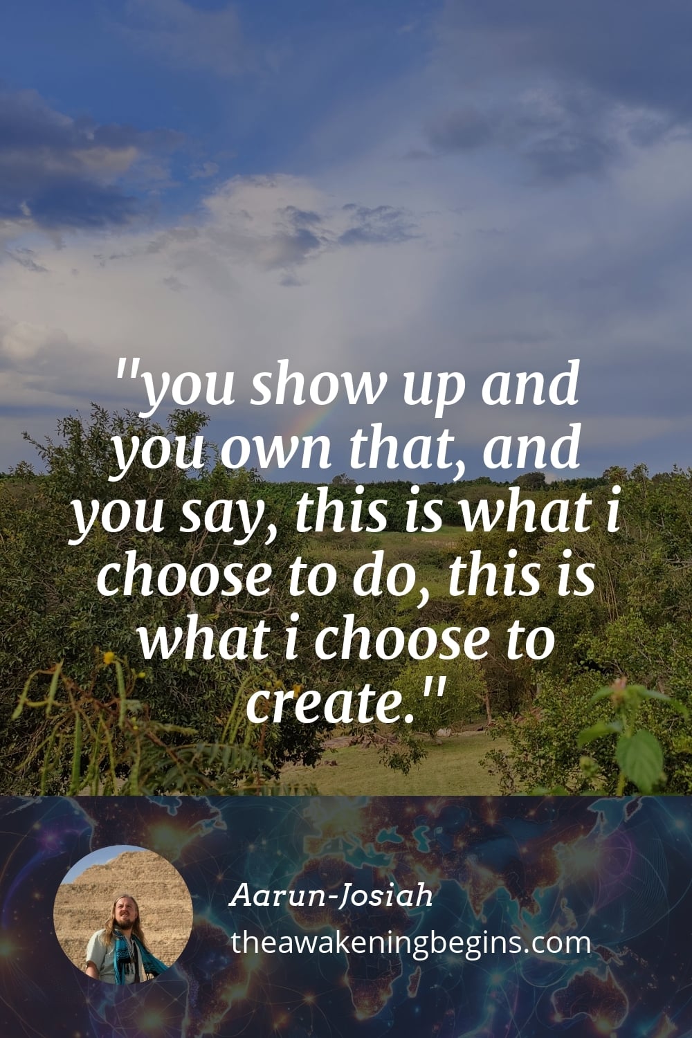 Pinterest Image you show up and you own that, and you say, this is what i choose to do, this is what i choose to create.