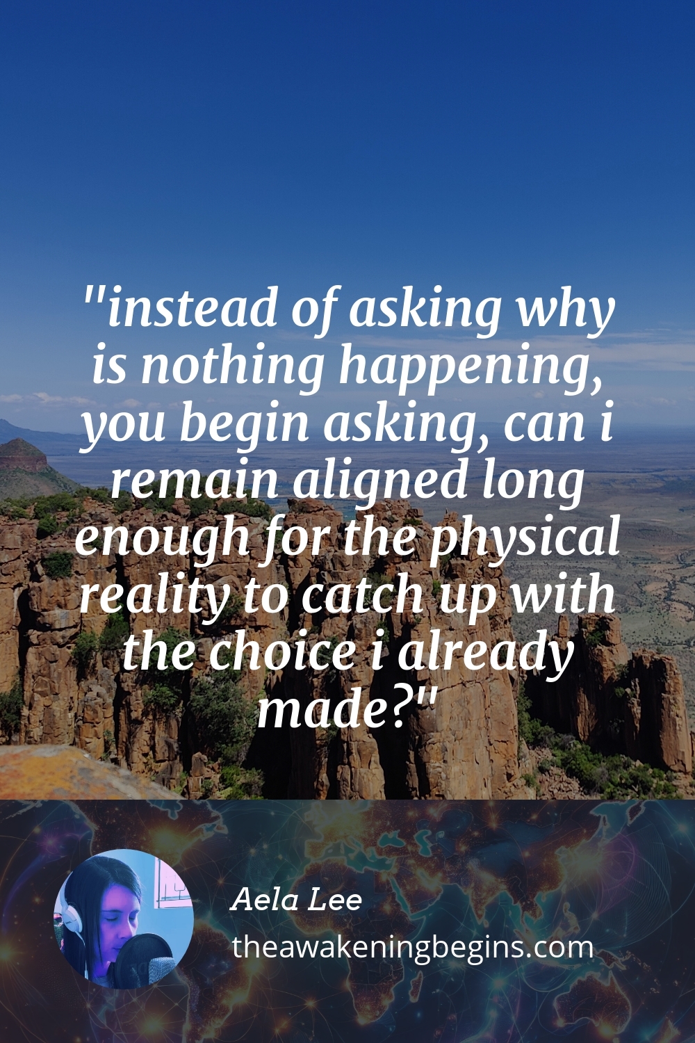 Pinterest Image instead of asking why is nothing happening, you begin asking, can i remain aligned long enough for the physical reality to catch up with the choice i already made?